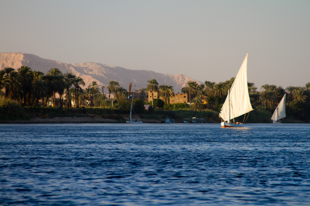 Sailing in a Felucca on the Nile from Luxor