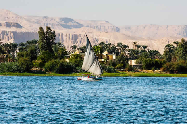 Sailing in a Felucca on the Nile from Luxor