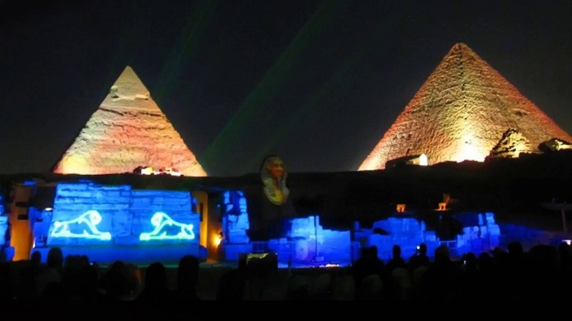 Illuminated Sound & Light Show at the Giza Pyramids