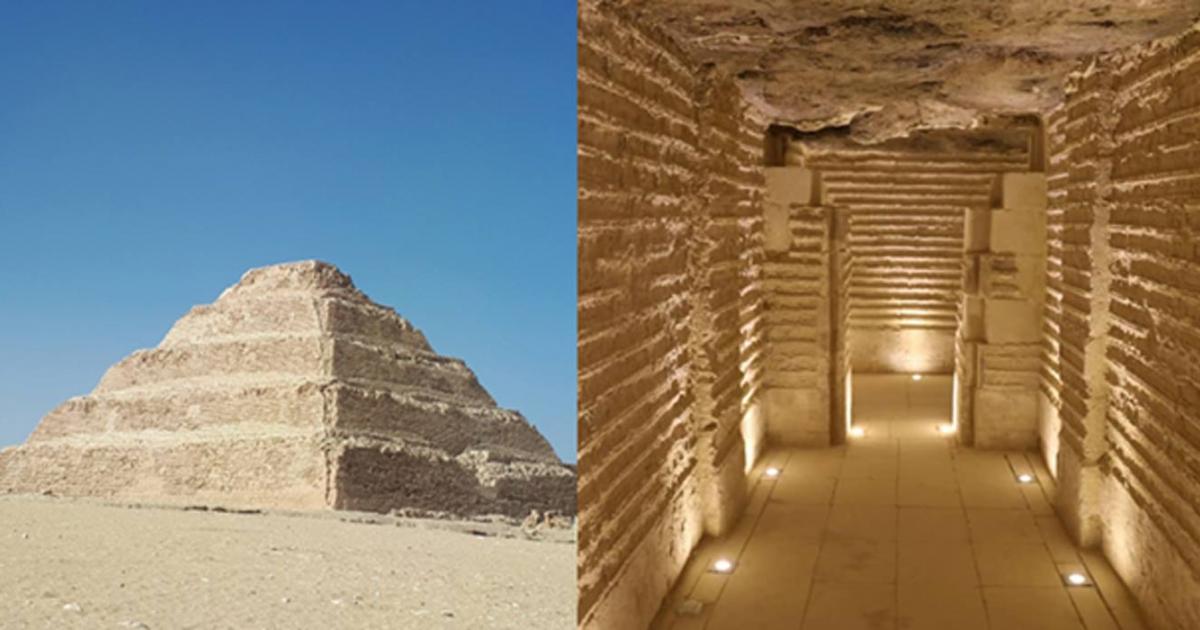 Combined Giza and Sakkara Pyramids Day Tour from Ain El Sokhna Port